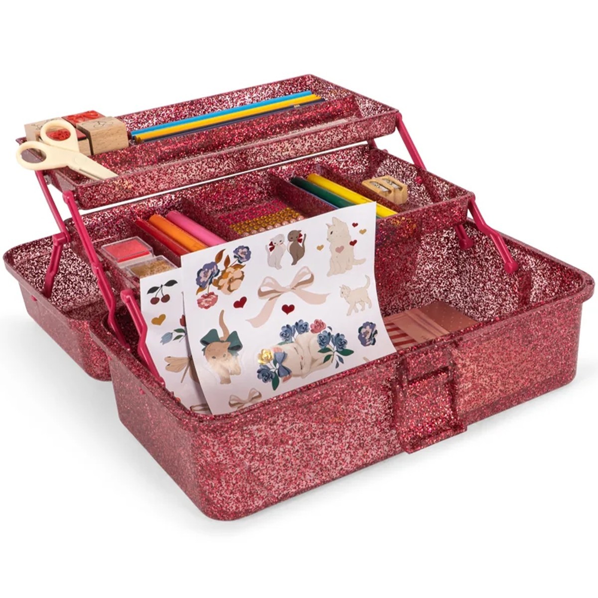 Coffret de Loisirs Créatifs "Glitter Rose" Konges Slojd