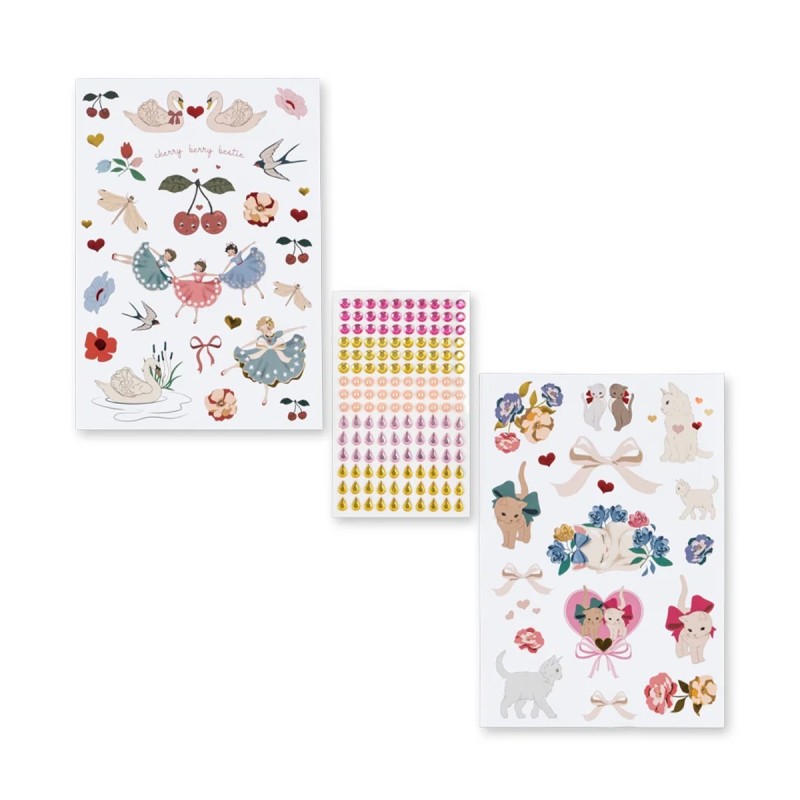 Coffret de Loisirs Créatifs "Glitter Rose" Konges Slojd