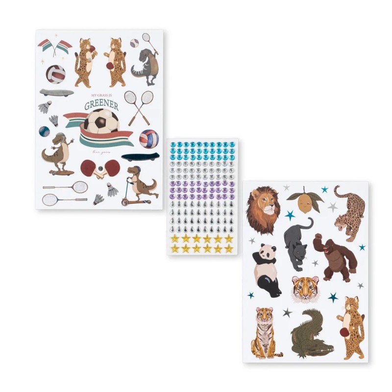 Coffret de Loisirs Créatifs "Glitter Tiger" Konges Slojd