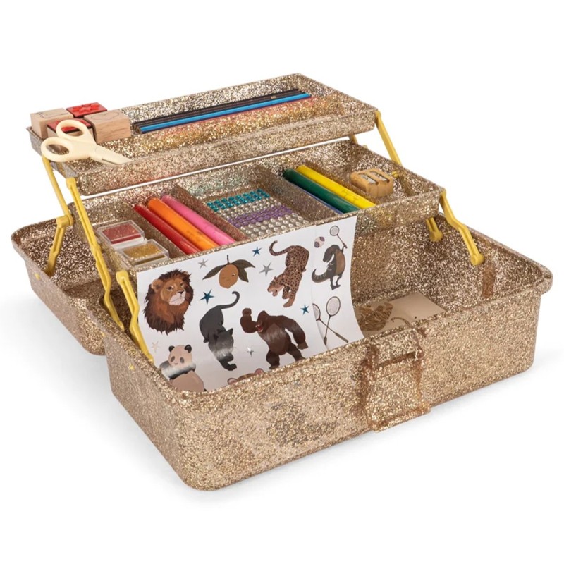 Coffret de Loisirs Créatifs "Glitter Tiger" Konges Slojd