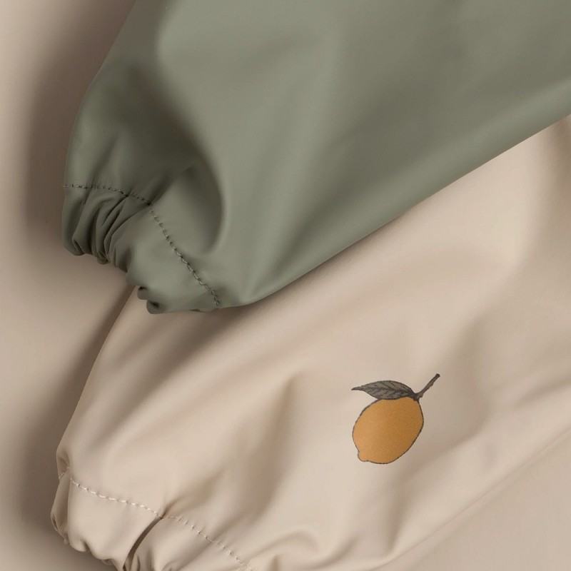 Lot de 2 bavoirs à manches longues "Lemon" Konges Slojd