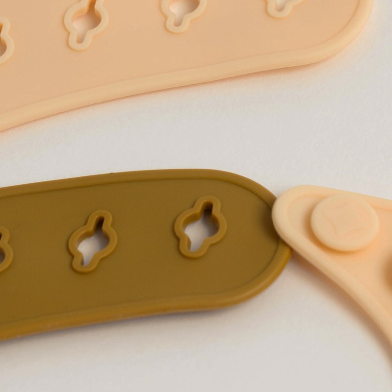 Lot de 2 bavoirs en silicone "Lemon" Konges Slojd