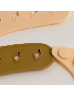 Lot de 2 bavoirs en silicone "Lemon" Konges Slojd