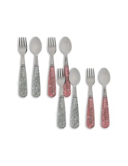 Lot de 8 couverts pailletés Konges Slojd