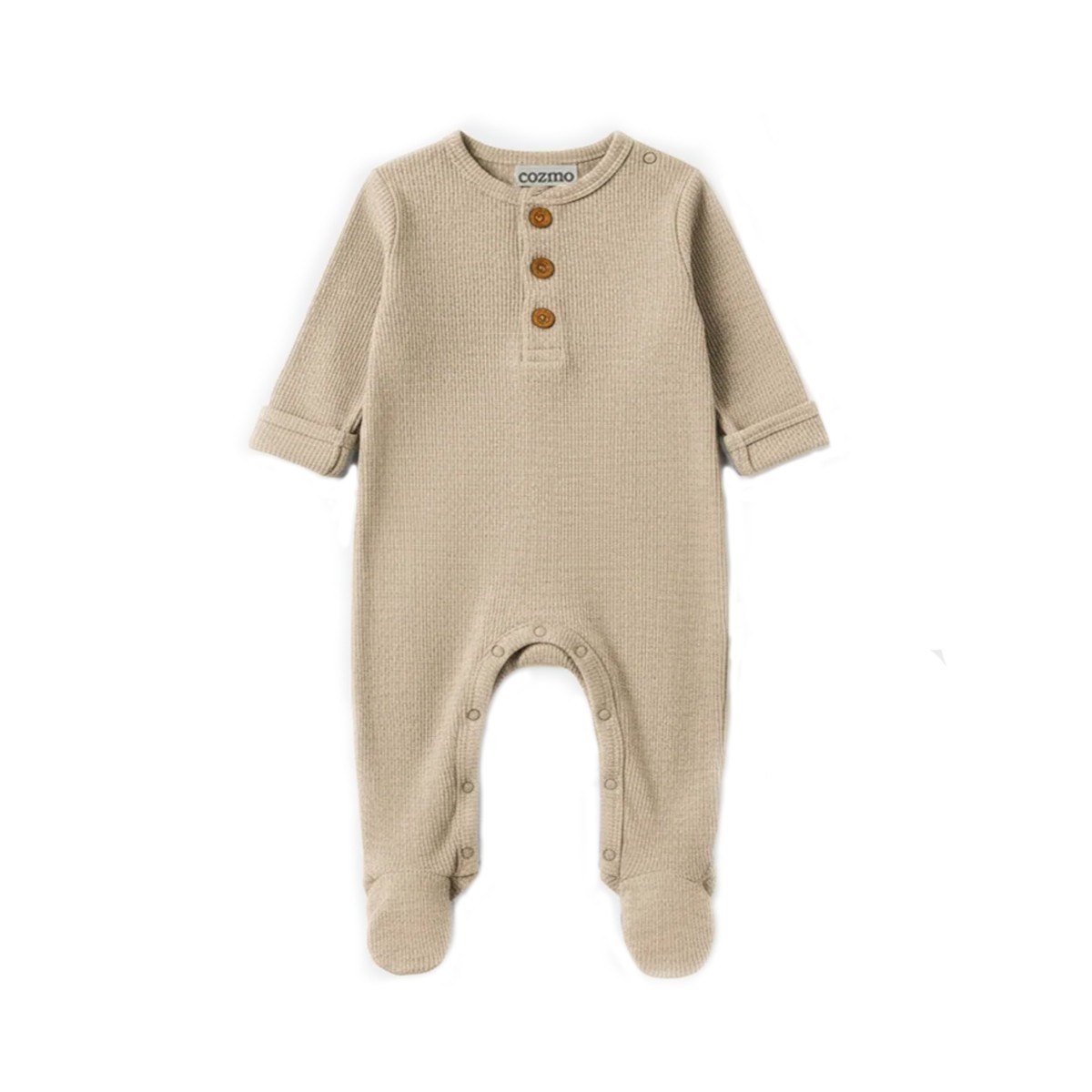 Grenouillère en maille douce "Aloe" Stone Cozmo