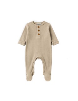 Grenouillère en maille douce "Aloe" Stone Cozmo