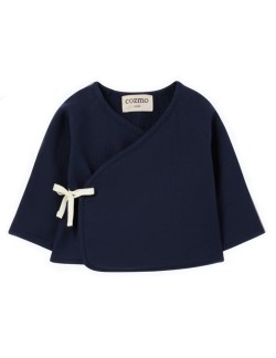 Cache cœur bébé "Denis" bleu marine Cozmo