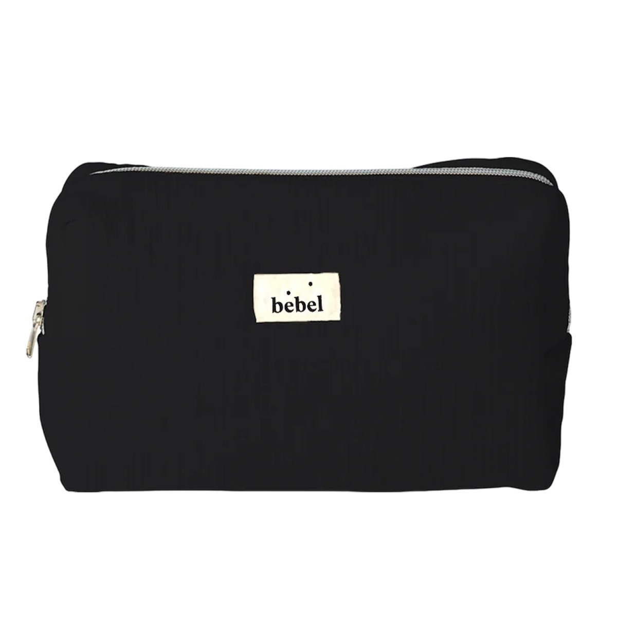 Grande trousse de toilette effet lin "Reglisse"