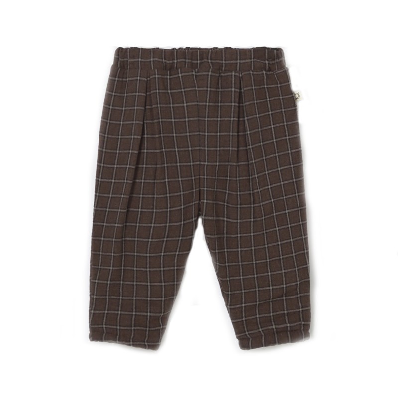 Pantalon bébé à carreaux en coton biologique "Kobe"