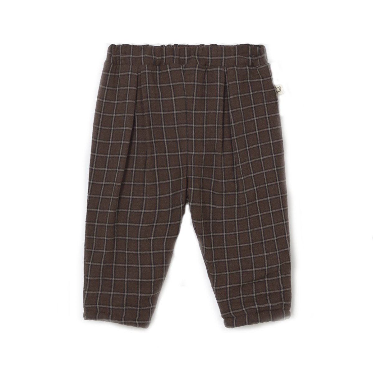 Pantalon bébé à carreaux en coton biologique "Kobe"