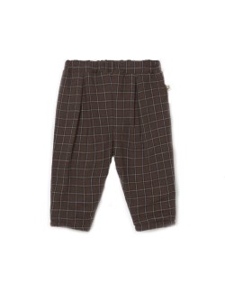 Pantalon bébé à carreaux en coton biologique "Kobe"
