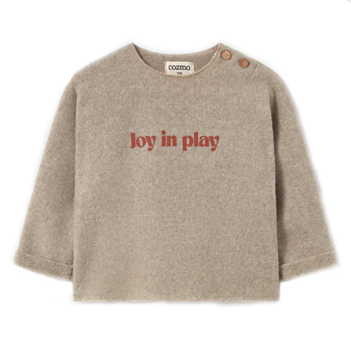 Sweat bébé en bambou à manches longues "Gante" beige