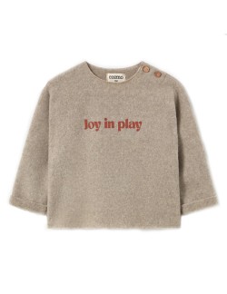 Sweat bébé en bambou à manches longues "Gante" beige