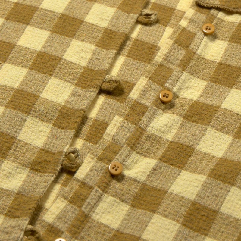 Blouse à col en flanelle gingham "Vera" Cozmo