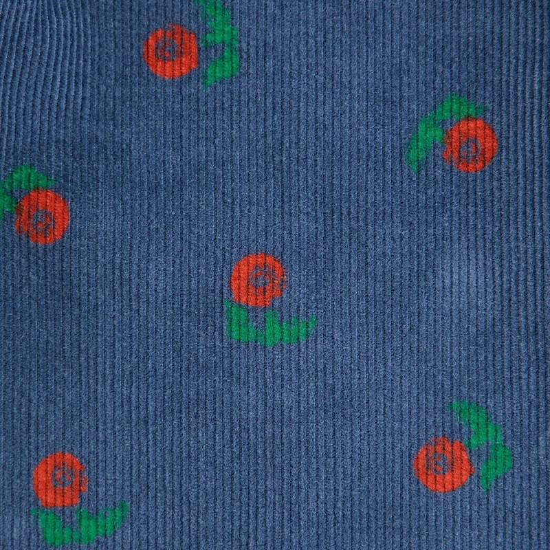 Pantalon en velours bébé  "All-over Stamp Bloom"
